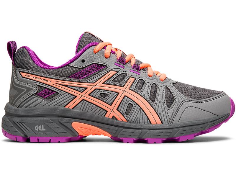 Sapatilhas Running Asics GEL-VENTURE 7 GS Criança Cinzentas, 0811A715.488